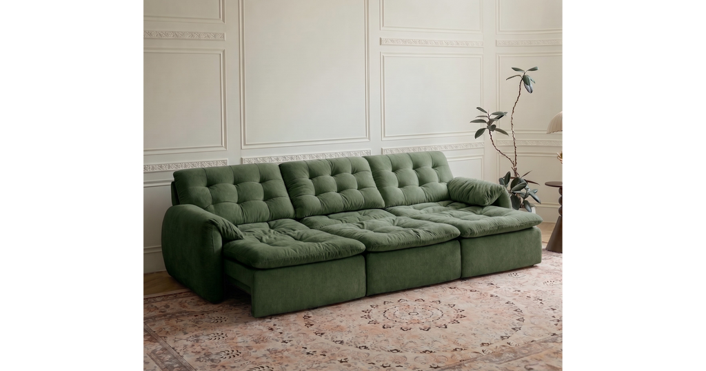 Tiffany Extendable Fabric Sofa, 2-3 & 4-5 Seater