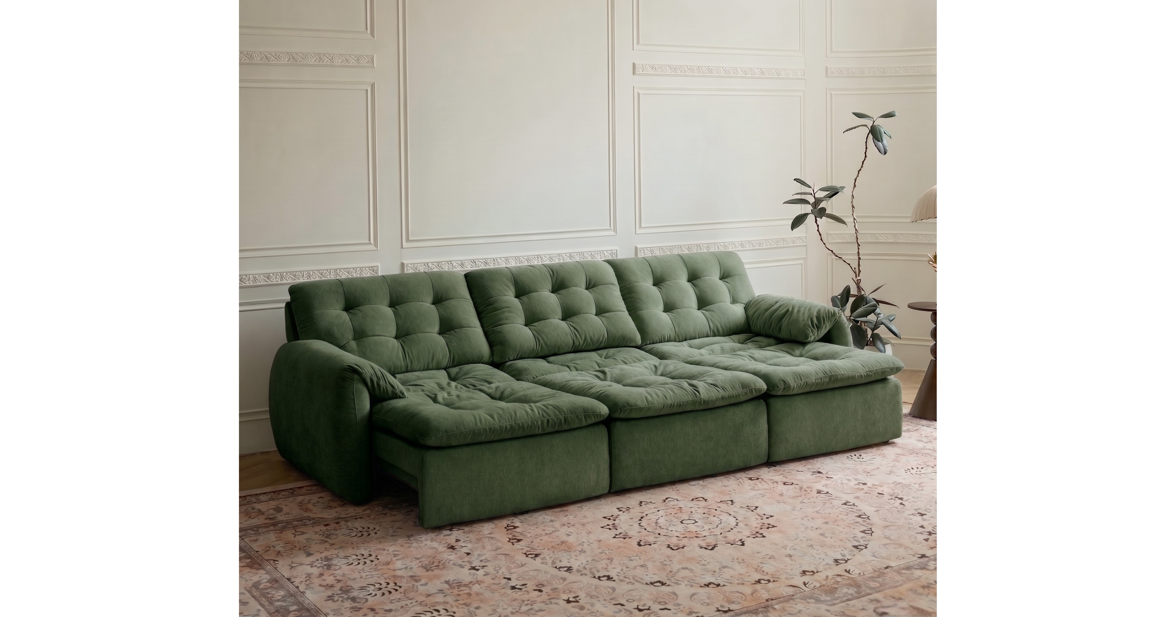 Tiffany Extendable Fabric Sofa, 2-3 & 4-5 Seater