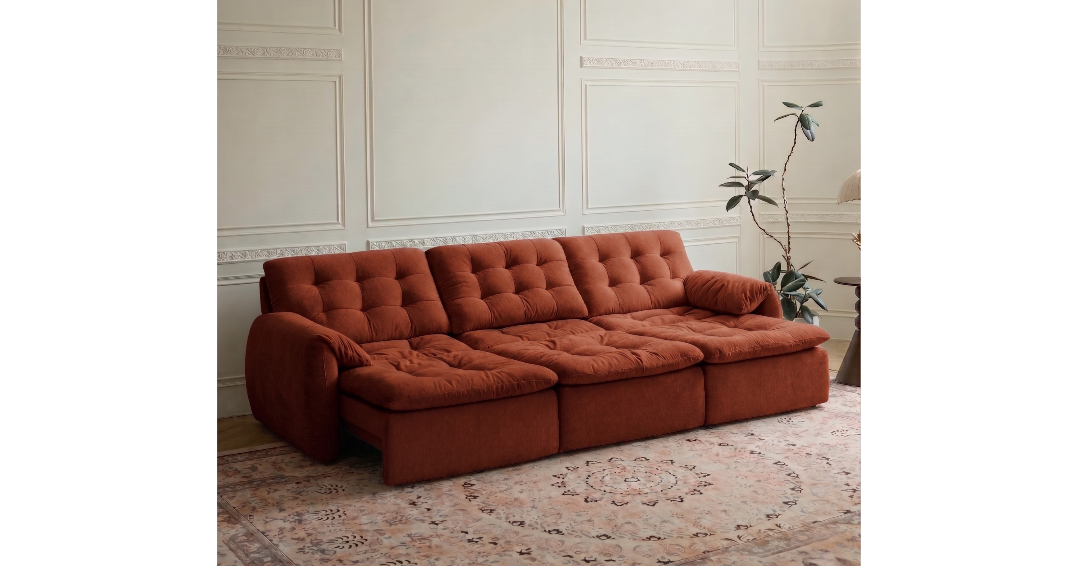 Tiffany Extendable Fabric Sofa, 2-3 & 4-5 Seater