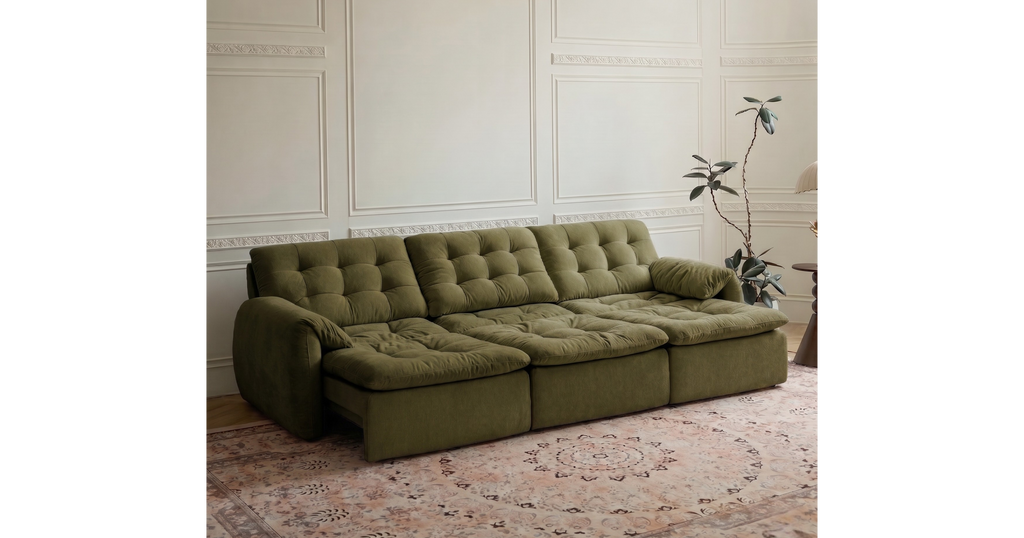 Tiffany Extendable Fabric Sofa, 2-3 & 4-5 Seater
