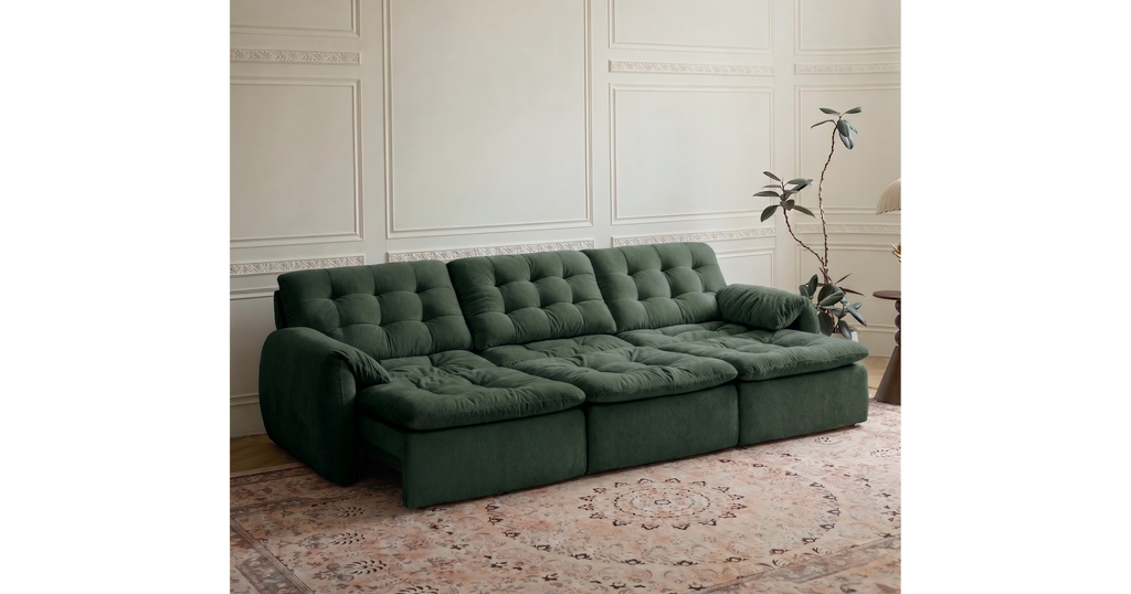 Tiffany Extendable Fabric Sofa, 2-3 & 4-5 Seater