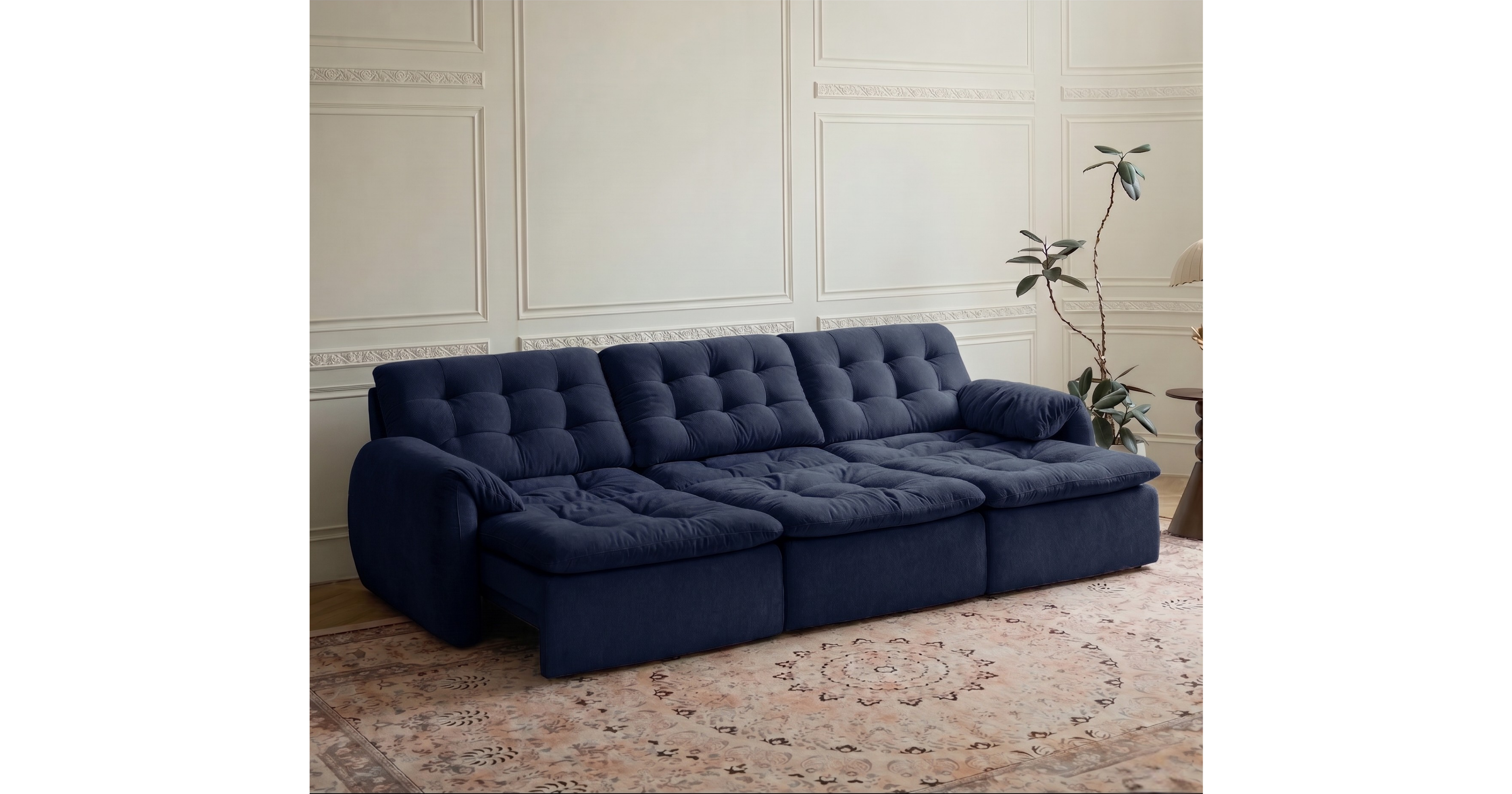 Tiffany Extendable Fabric Sofa, 2-3 & 4-5 Seater