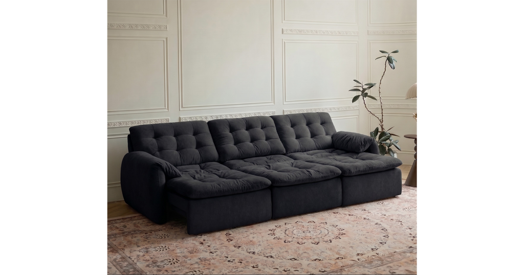 Tiffany Extendable Fabric Sofa, 2-3 & 4-5 Seater