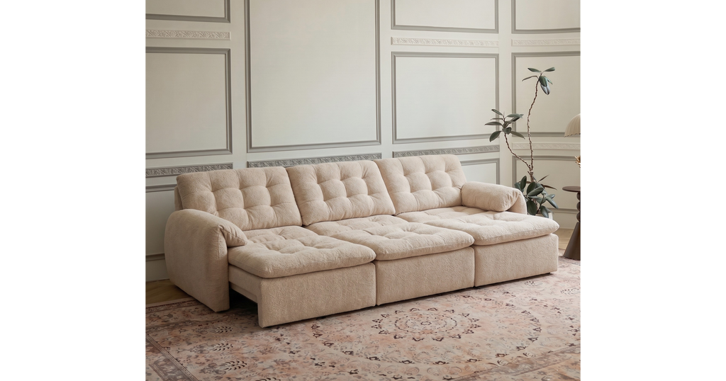 Tiffany Extendable Fabric Sofa, 2-3 & 4-5 Seater