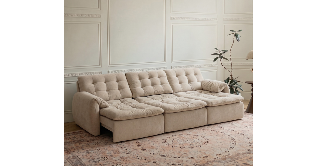 Tiffany Extendable Fabric Sofa, 2-3 & 4-5 Seater