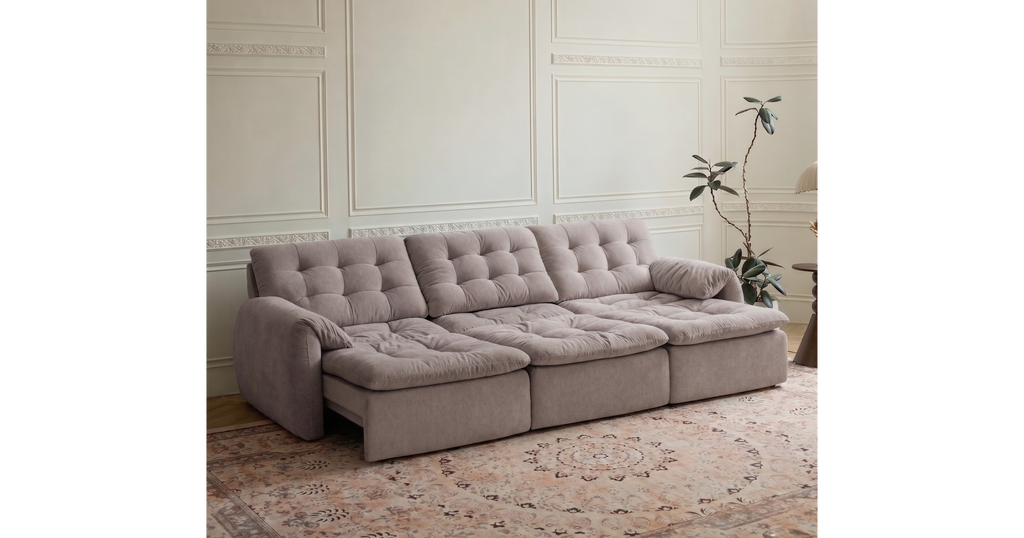 Tiffany Extendable Fabric Sofa, 2-3 & 4-5 Seater