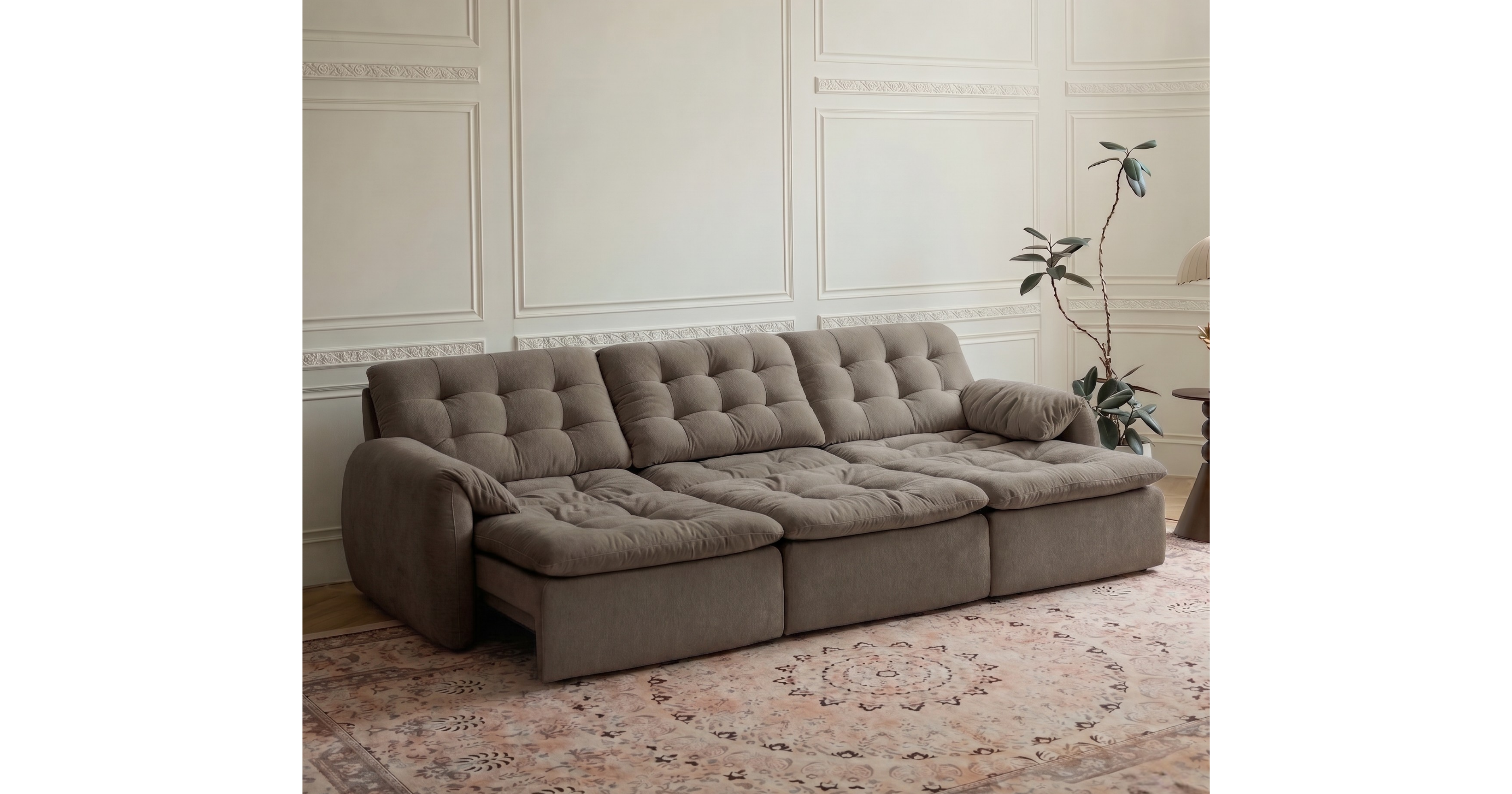 Tiffany Extendable Fabric Sofa, 2-3 & 4-5 Seater
