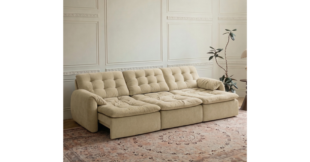 Tiffany Extendable Fabric Sofa, 2-3 & 4-5 Seater