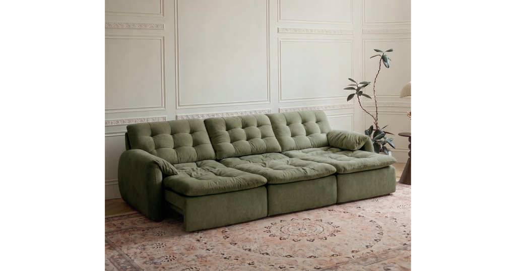 Tiffany Extendable Fabric Sofa, 2-3 & 4-5 Seater