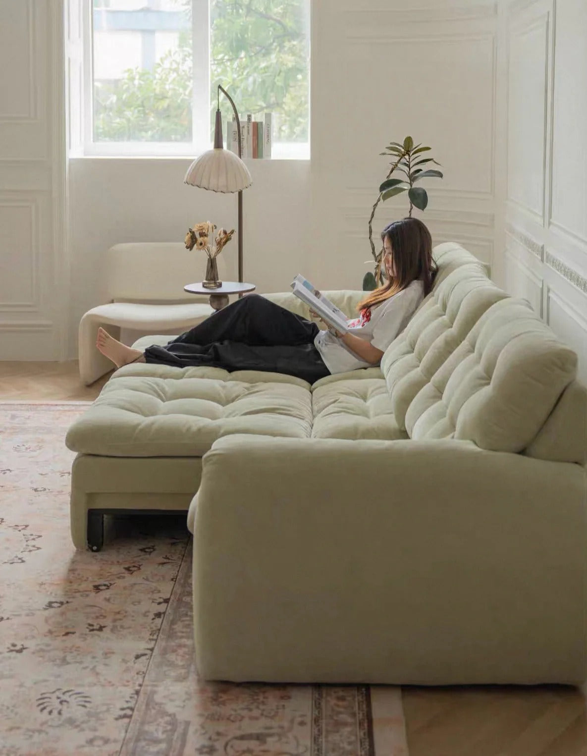 Tiffany Extendable Fabric Sofa, 2-3 & 4-5 Seater