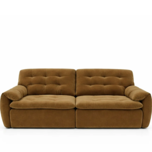 Modern Plush Recliner Sofa